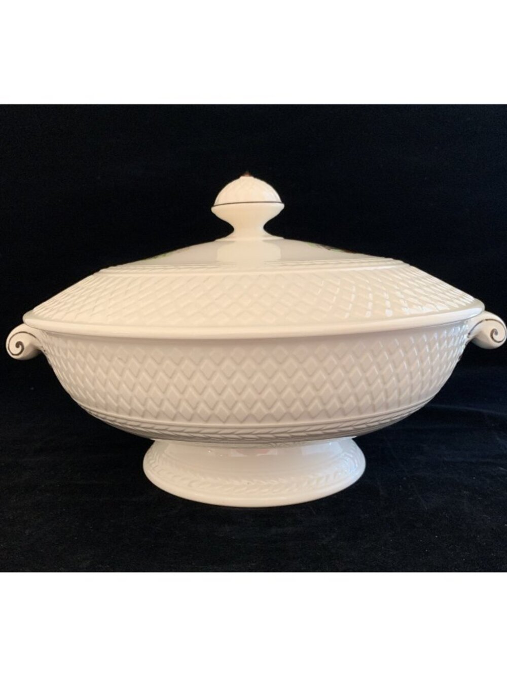 Vintage Spode Copeland Hunt Lidded Vegetable Bowl JF Herring 9" England